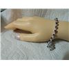Image 2 : ***** FEATURE ITEM **** BRACELET -  4 2/3 CARAT (27 PCS) GARNETS & (10 PCS) DIAMONDS IN 925 STERLING