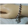 Image 3 : ***** FEATURE ITEM **** BRACELET -  4 2/3 CARAT (27 PCS) GARNETS & (10 PCS) DIAMONDS IN 925 STERLING