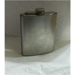 FLASK - STAINLESS STEEL - 7 OZ - - sorry it is empty :(