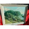 Image 2 : FRAMED PICTURE - CN - "SUPERCONTINENTAL IN THE CANADIAN ROKIES"