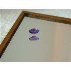 GEMSTONE - AMETHYST - MARQUIS FACETED - 4.8 X 2.6 X 2.4mm