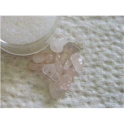 GEMSTONES - NATURAL ROSE QUARTS - ALL POLISHED FREE FORM GEMS/BEADS - ABOUT 12+ PCS