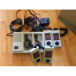 ORIGINAL MATTEL INTELUVISION II - WITH CORDS, 4 CONTROLLERS & 5 GAMES
