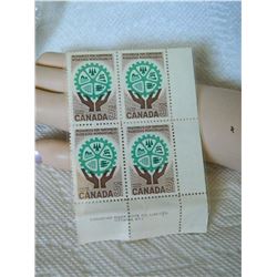 STAMPS - CANADA 5 CENTS - 1961 - RESOURCES FOR TOMORROW - 4 TTL