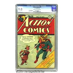 Action Comics #95 (DC, 1946) CGC VF/NM 9.0 Cream to off-white pages.