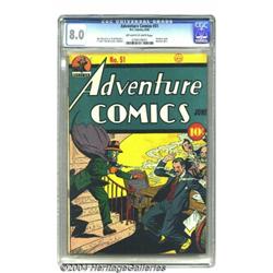 Adventure Comics #51 (DC, 1940) CGC VF 8.0 Off-white to white pages.