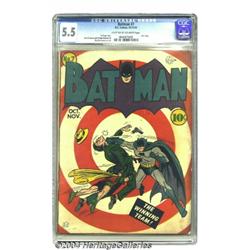 Batman #7 (DC, 1941) CGC FN- 5.5 Light tan to off-white pages.