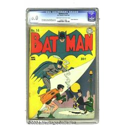 Batman #14 (DC, 1943) CGC FN 6.0 Light tan to off-white pages.