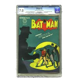 Batman #16 (DC, 1943) CGC FN/VF 7.0 Light tan to off-white pages.