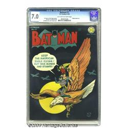 Batman #17 (DC, 1943) CGC FN/VF 7.0 Light tan to off-white pages.