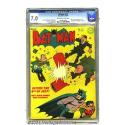 Batman #18 (DC, 1943) CGC FN/VF 7.0 Off-white to white pages.