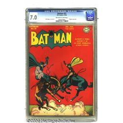 Batman #21 (DC, 1944) CGC FN/VF 7.0 Off-white to white pages.