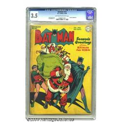 Batman #27 (DC, 1945) CGC VG- 3.5 Light tan to off-white pages.