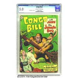 Congo Bill #1 (DC, 1954) CGC VG/FN 5.0 Off-white to white pages.