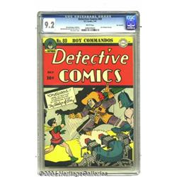 Detective Comics #89 San Francisco pedigree (DC, 1944) CGC NM- 9.2 White pages.