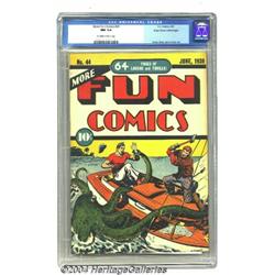 More Fun Comics #44 Mile High pedigree (DC, 1939) CGC NM 9.4 Off-white to white pages.