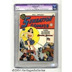 Sensation Comics #1 (DC, 1942) CGC Apparent FN+ 6.5 Moderate (P) Off-white pages.