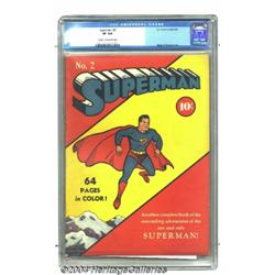 Superman #2 (DC, 1939) CGC VF 8.0 Cream to off-white pages.