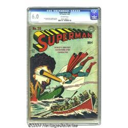 Superman #20 (DC, 1943) CGC FN 6.0 Off-white pages.