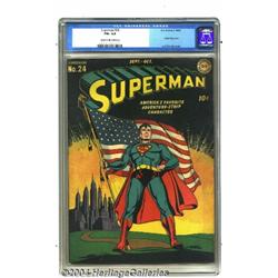 Superman #24 (DC, 1943) CGC FN+ 6.5 Cream to off-white pages.