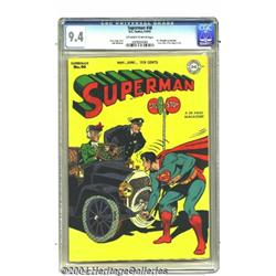 Superman #46 (DC, 1947) CGC NM 9.4 Off-white to white pages.