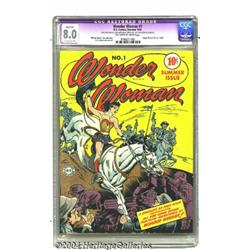 Wonder Woman #1 (DC, 1942) CGC Apparent VF 8.0 Extensive (P) Off-white to white pages.