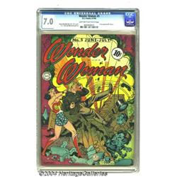 Wonder Woman #5 (DC, 1943) CGC FN/VF 7.0 Light tan to off-white pages.