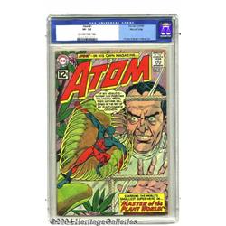 The Atom #1 Mohawk Valley pedigree (DC, 1962) CGC VF- 7.5 Light tan to off-white pages.