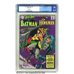 The Brave and the Bold #70 Batman and Hawkman - Pacific Coast pedigree (DC, 1967) CGC NM+ 9.6 Off-wh