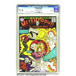 Metamorpho #1 Pacific Coast pedigree (DC, 1965) CGC NM 9.4 Off-white to white pages.