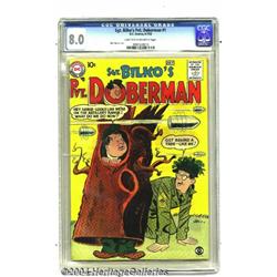 Sgt. Bilko's Private Doberman #1 (DC, 1958) CGC VF 8.0 Light tan to off-white pages.