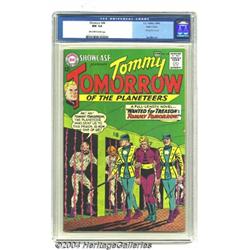Showcase #44 Tommy Tomorrow - Pacific Coast pedigree (DC, 1963) CGC NM 9.4 Off-white to white pages.