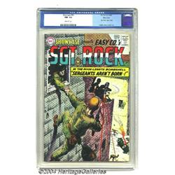 Showcase #45 Sgt. Rock - Massachusetts pedigree (DC, 1963) CGC NM- 9.2 Off-white pages.
