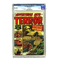 Adventures Into Terror #5 Bethlehem pedigree (Atlas, 1951) CGC VF 8.0 Off-white pages.