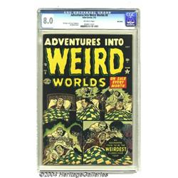 Adventures Into Weird Worlds #8 Bethlehem pedigree (Atlas, 1952) CGC VF 8.0 Off-white pages.