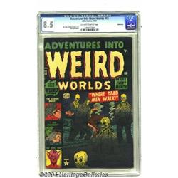 Adventures Into Weird Worlds #13 Bethlehem pedigree (Atlas, 1952) CGC VF+ 8.5 Off-white to white pag