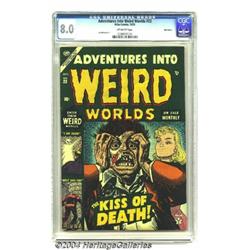 Adventures Into Weird Worlds #23 Bethlehem pedigree (Atlas, 1953) CGC VF 8.0 Off-white pages.