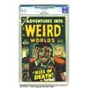 Image 1 : Adventures Into Weird Worlds #23 Bethlehem pedigree (Atlas, 1953) CGC VF 8.0 Off-white pages.