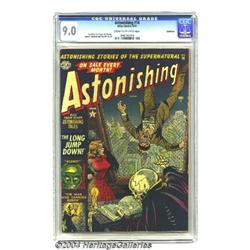 Astonishing #14 Bethlehem pedigree (Atlas, 1952) CGC VF/NM 9.0 Cream to off-white pages.