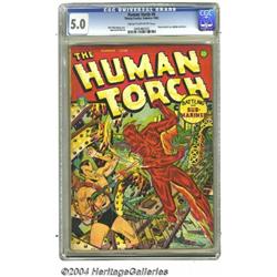 The Human Torch #8 (Timely, 1942) CGC VG/FN 5.0 Cream to off-white pages.