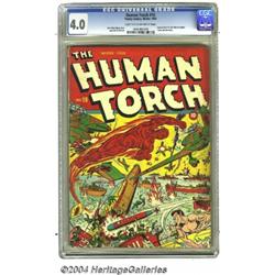 The Human Torch #10 (Timely, 1942) CGC VG 4.0 Light tan to off-white pages.