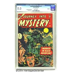 Journey Into Mystery #17 Bethlehem pedigree (Atlas, 1954) CGC VF 8.0 Off-white pages.