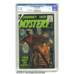 Journey Into Mystery #35 Bethlehem pedigree (Atlas, 1956) CGC VF- 7.5 Off-white to white pages.
