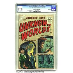 Journey Into Unknown Worlds #45 Bethlehem pedigree (Atlas, 1956) CGC NM- 9.2 Off-white to white page
