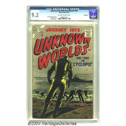 Journey Into Unknown Worlds #50 Bethlehem pedigree (Atlas, 1956) CGC NM- 9.2 Off-white to white page
