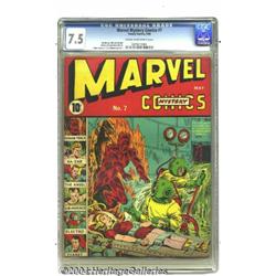 Marvel Mystery Comics #7 (Timely, 1940) CGC VF- 7.5 Cream to off-white pages.