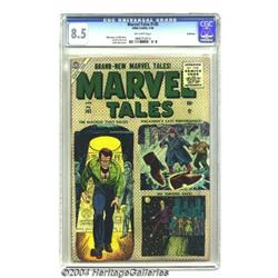 Marvel Tales #145 Bethlehem pedigree (Atlas, 1956) CGC VF+ 8.5 Off-white pages.