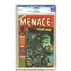 Image 1 : Menace #8 Bethlehem pedigree (Atlas, 1953) CGC VF+ 8.5 Off-white pages.