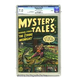 Mystery Tales #1 Bethlehem pedigree (Atlas, 1952) CGC FN/VF 7.0 Cream to off-white pages.