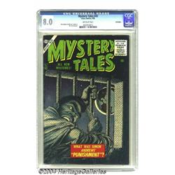 Mystery Tales #43 Bethlehem pedigree (Atlas, 1956) CGC VF 8.0 Off-white pages.